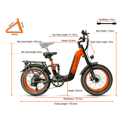 Electroheads Cyrusher Kommoda Step-through Electric Bike