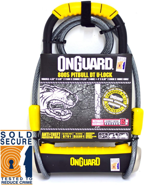 OnGuard OnGuard Pitbull DT 8005 Bike Lock and Cable Locks