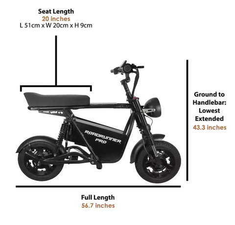 Velocifero EMove RoadRunner Pro Seated Electric Scooter Commuter/City scooter