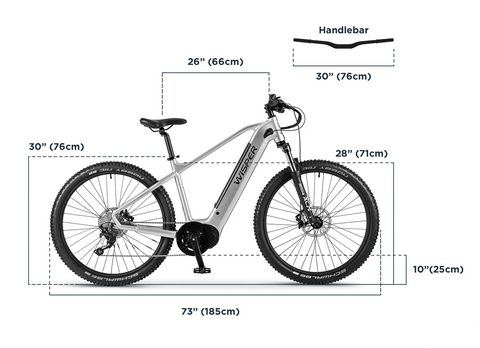 Wisper Bikes Wisper Wayfarer M9 Crossbar Electric Road Bikes