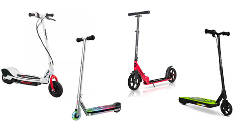 Examples of kids' electric scooters