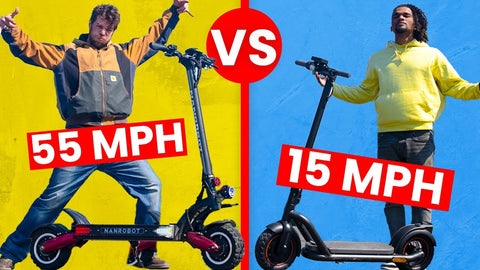 Watch: 15 vs 55 mph electric scooter TESTED!