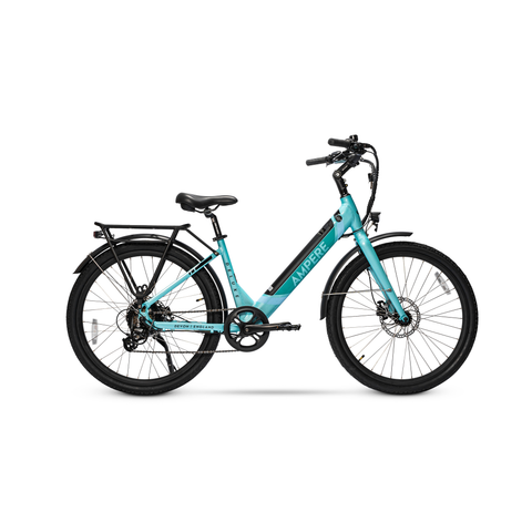 amp electric bicycles Ampere Deluxe Step Through Electric Bike 26" – Electroheads Media Ltd