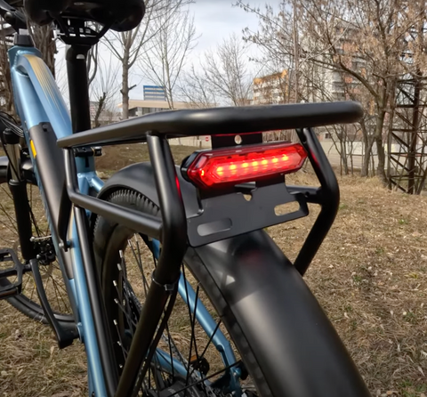 Rear Rack with Integrated Brake Light