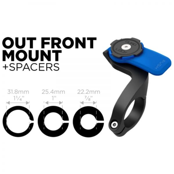 Quad Lock Kit Bici: Supporto Manubrio Out Front Con Custodia Per IPhone 16 Pro MAG