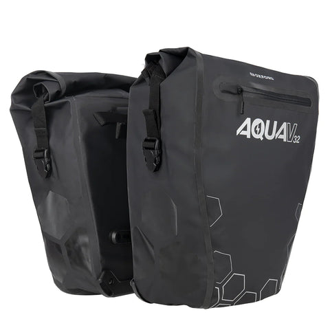 Knog Oxford Aqua V32 Double QR Pannier Bag Black Lights
