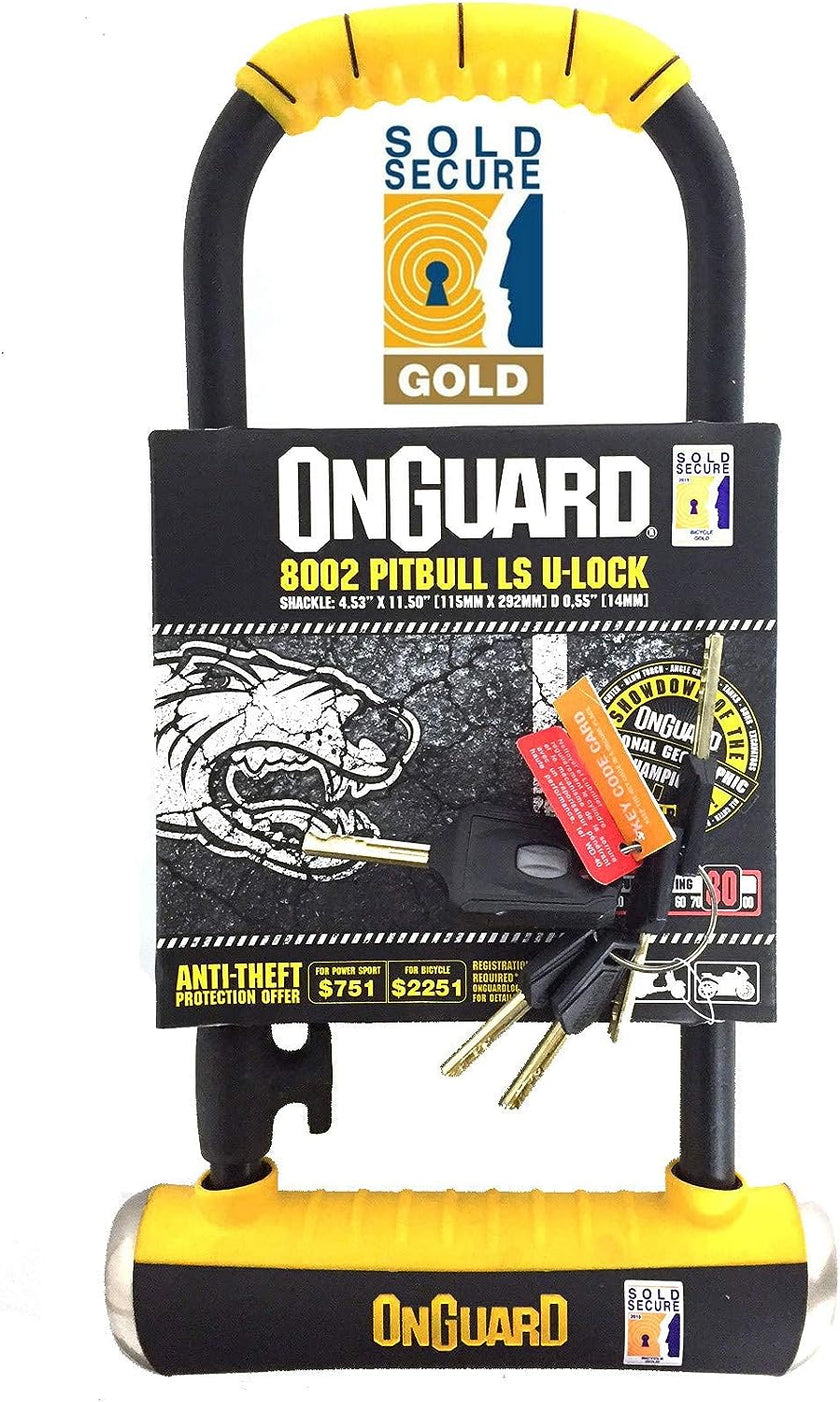 OnGuard Pitbull LS 8002 Long Shackle Bike U-Lock – Electroheads Media Ltd